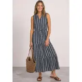 Street One Robe bleu marine / blanc
