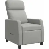 vidaXL Fauteuil , couleur gris nuage, revêtement en tissu