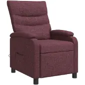 vidaXL Fauteuil de massage relax, tissu violet,