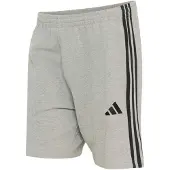 Adidas Pantalon de sport 'Essentials 3-Stripes French Terry' gris chiné / noir