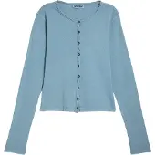 Weekday Cardigan 'Dolores' bleu-gris