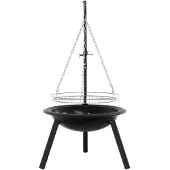 vidaXL : Brasero avec grille de cuisson réglable, dimensions : 55,5 x 107,5 cm