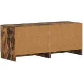 vidaXL Meuble TV en bois imitation chêne fumé