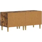 vidaXL Meuble TV en bois imitation chêne fumé