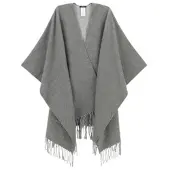 GUESS pour femme. AW5660POL03 Poncho Mélange gris (OSFA), Casuel, Polyester