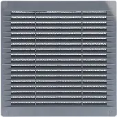 EDM Lüftungsgitter 87703 Grau 15 x 15 cm