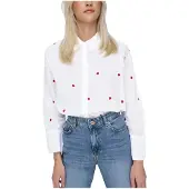 ONLY Chemisier 'ONLNew Lina' rouge / blanc