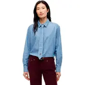 Tommy Hilfiger Dw0dw23556 Long Sleeve Shirt Bleu L Femme