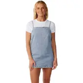 Rip Curl Stacey Denim Sleeveless Short Dress Bleu S Femme