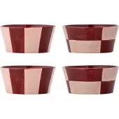 Bloomingville Ensemble de 4 bols Floki roses