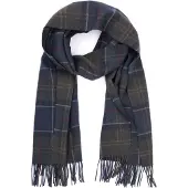 Barbour Foulard Braden Laine Classic Tartan Multicoloré Vert Vert foncé