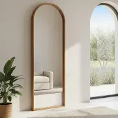 Macabane SIXTINE - Miroir 70x210cm en bois de teck recyclé