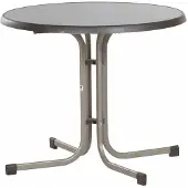 Sieger Tables pliantes rondes Boulevard en tube d'acier/Mecalit Pro