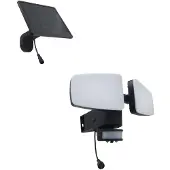 Heitronic Lampe solaire à LED, double projecteur, avec détecteur de mouvement