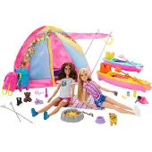 Barbie Camping Accessories Doll Rose Enfants