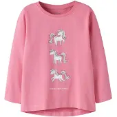 Name it T-Shirt 'NMFVIX' bleu clair / rose / rose clair / blanc