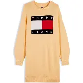 Tommy Hilfiger Dw0dw23315 Long Sleeve Short Dress Jaune L Femme