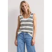 Street One Tops en tricot noir / blanc