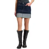 Lee Jeans Selvedge Regular Fit Mini Skirt Bleu 28 Femme