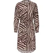 JDY Robe-chemise 'JDYTROYA' beige / chocolat