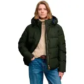Superdry Femme Doudoune à Capuche Premium Green Taille: 46