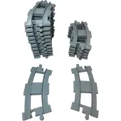 LEGO DUPLO Chemin de fer Courbe gris clair NOUVEAU ! Quantité 10x