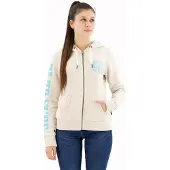 Superdry Super Athletic Graphic Full Zip Sweatshirt Beige 2XS Femme