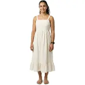 Superdry Statement Tiered Sleeveless Long Dress Beige L Femme