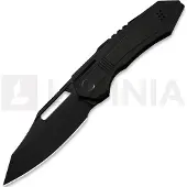 We Knife Couteau pliant Bogey, Black Titanium, Black Stonewash