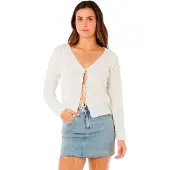 Rip Curl Pacific Knit Cardi Long Sleeve Blouse Blanc S Femme