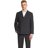 Selected Reg-theo Pinstriped Blazer Gris 56 Homme