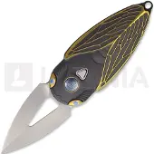 Rike Knife Couteau pliant Cicada Button Lock Gray