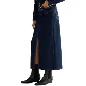 Wrangler Western Denim Skirt Bleu 30 / 00 Femme