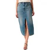 Levi's Decon Slit Midi Skirt Bleu 31 Femme