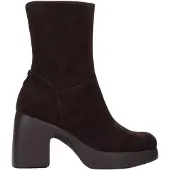Wonders pour femme. H-49101_5713_9332 Bottines en cuir Lady 101 Marron (39), 5 à 8 cm, Fermeture éclair, Casuel