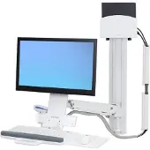 Ergotron StyleView Système combiné siège-support avec petit support pour unité centrale
