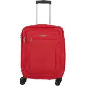 Brak Petite valise cabine rouge, en tissu, de 55 cm, avec extension