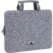 Rivacase Housse pour ordinateur portable avec poignées, gris clair (13.30"), Sac pour notebook, Gris