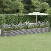 Prolenta Maison Exclusive - Jardinière surélevée en acier thermolaqué 584x140x68 cm gris
