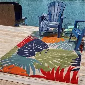 Famanu Grand tapis d'extérieur réversible