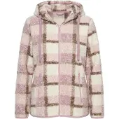 Ulla Popken Veste mi-saison ivoire / marron / violet clair / rose