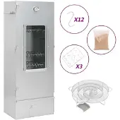 vidaXL Fumoir avec générateur de fumée froide Acier galvanisé