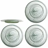 Bloomingville Assiettes Amélie vertes, lot de 4
