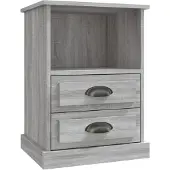 vidaXL Table de chevet sonoma gris 43x36x60 cm