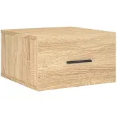 vidaXL Table de nuit murale chêne Sonoma 35x35x20 cm