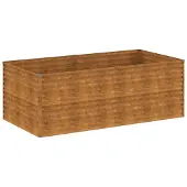 vidaXL Jardinier surélevé 196 x 100 x 69 cm en acier Corten