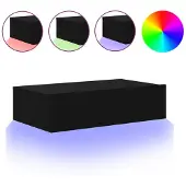 vidaXL Armoire TV avec lampes LED Noir 60x35x15,5 cm