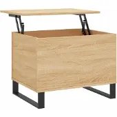 vidaXL Table basse chêne Sonoma 60x44,5x45 cm bois composite