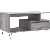 vidaXL Table basse Sonoma gris 90x49x45 cm Bois d'ingénierie