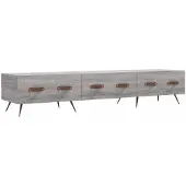 vidaXL Armoire TV Gris Sonoma 150x36x30 cm Bois composite